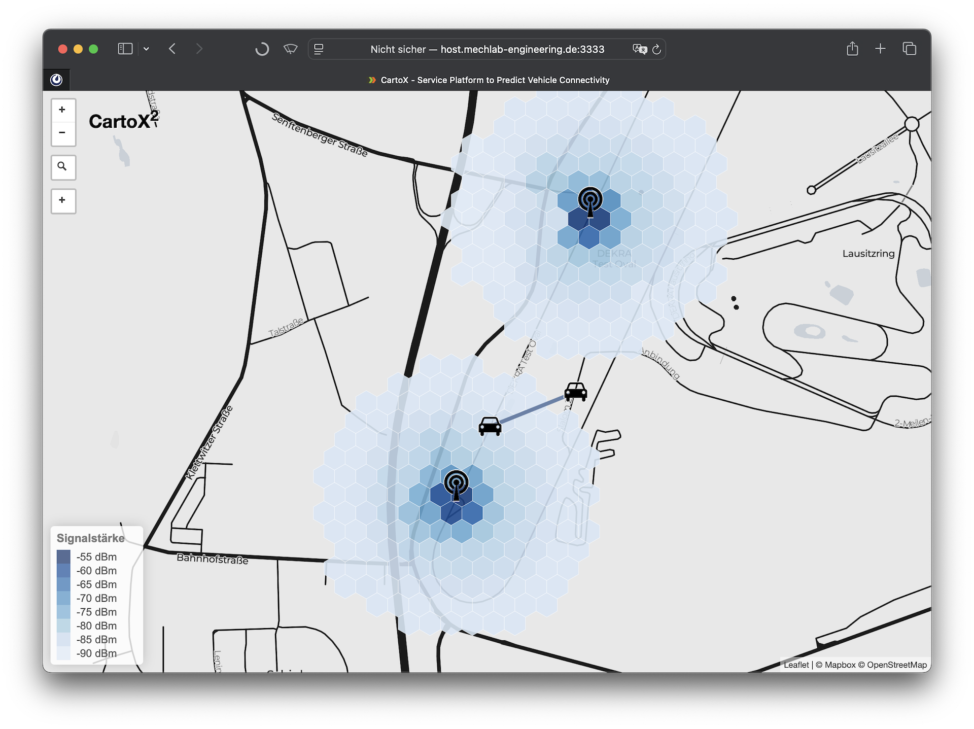CartoX API Visualisierung